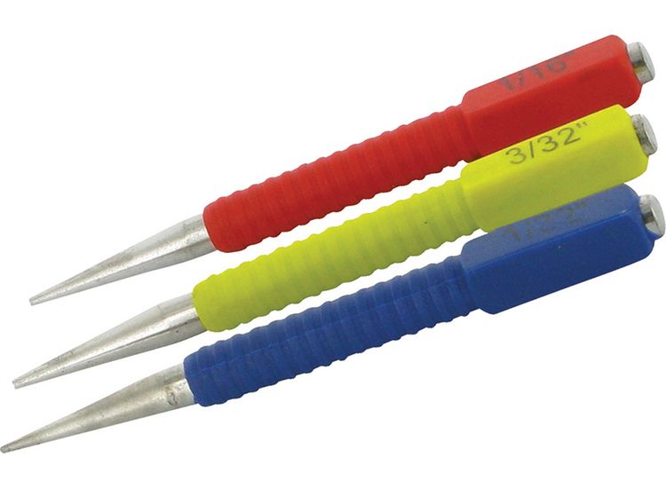 Silverline Nail Punch Set 3pce - 3pce