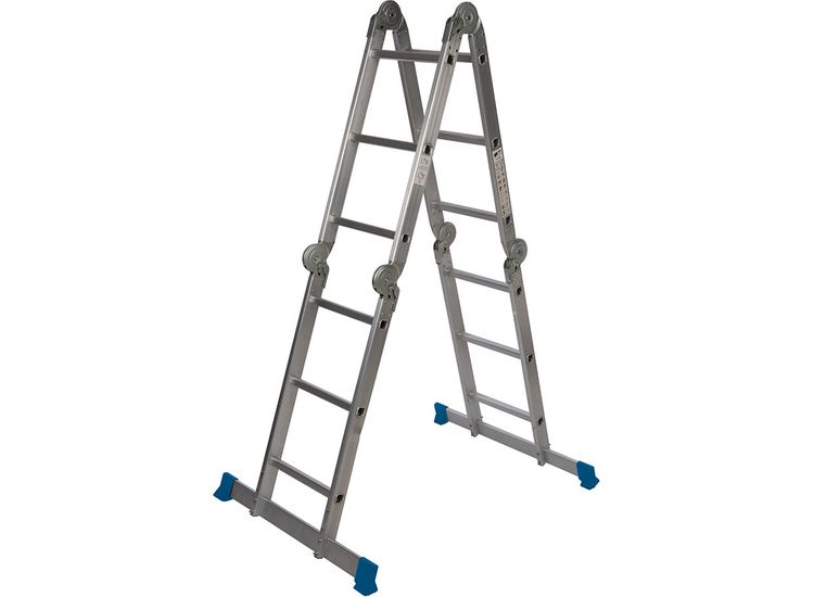 Silverline Multipurpose Ladder with Platform - 3.6m 12-Tread