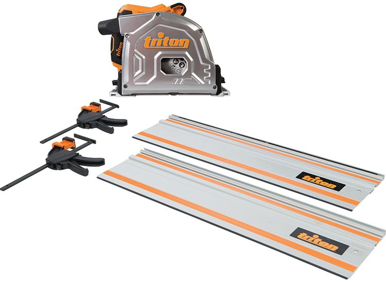 Triton 1400W Track Saw Kit 185mm 4pce - TTS185KIT