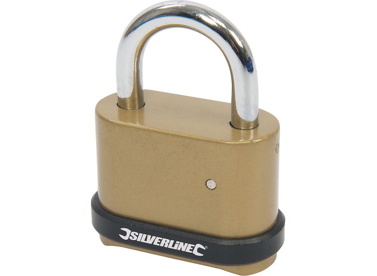 Silverline Zinc Alloy Combination Padlock 4-Digit - 50mm