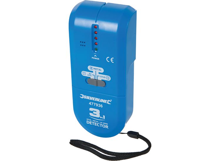 Silverline 3-in-1 Detector Compact - 1 x 9V (PP3)