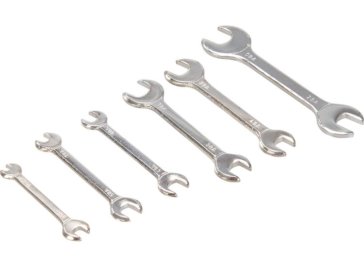 King Dick Miniature Open End Spanner Set 6pce - 0BA - 10BA