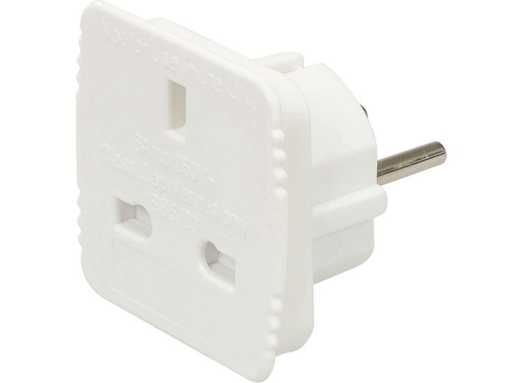Powermaster UK to EU Travel Adaptor 230V - 13A - 230V