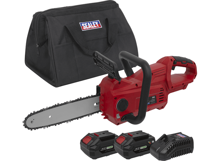 Sealey CP20VCHSKIT Cordless Chainsaw 25cm 20V Kit -  2 Batteries