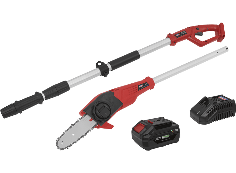 Sealey CP20VTP02 Telescopic Cordless 20cm Chainsaw Kit 20V 4Ah