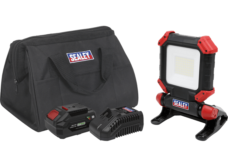 Sealey CP20VCLKIT1 20V 4Ah SV20 Series Cordless SMD LED 1800lm Work Light Kit