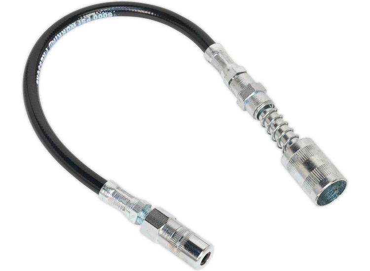 Sealey GGSF300 Rubber Delivery Hose with 4-Jaw Connector Flexible 300mm Quick Release Coupling