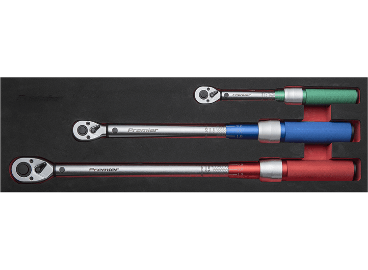 Sealey STW900SET Torque Wrench Micrometer Style 3pc Set