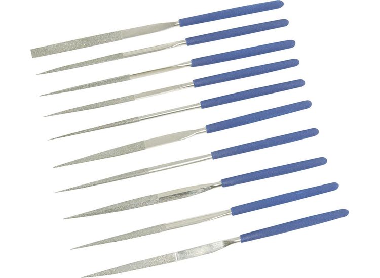 Silverline Diamond Needle File Set 10pce - 10pce