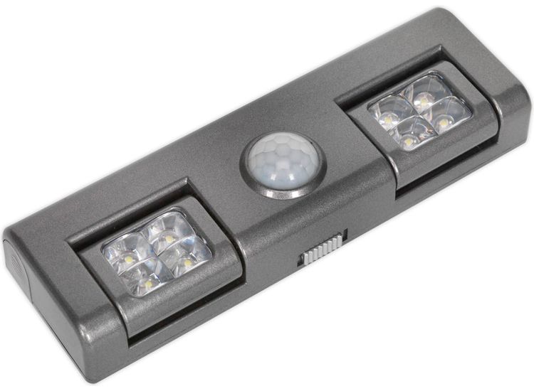 Sealey GL93 Auto 8 LED Light with PIR Sensor 3 x AA Cell
