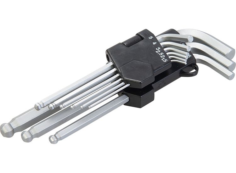 King Dick Metric Hex Key Set 9pce - 1.5 - 10mm