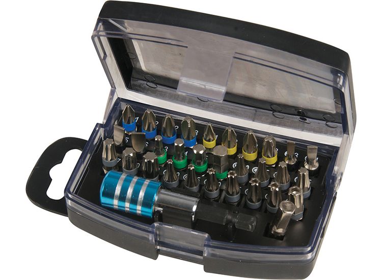 Silverline Colour-Coded Bit Set 32pce - 32pce