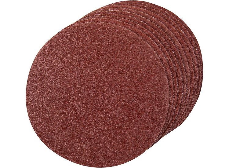 Silverline Hook &amp; Loop Discs 125mm 10pce