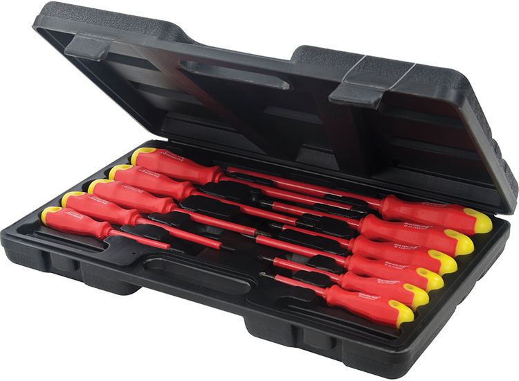 Silverline Insulated Soft-Grip Screwdriver Set 11pce