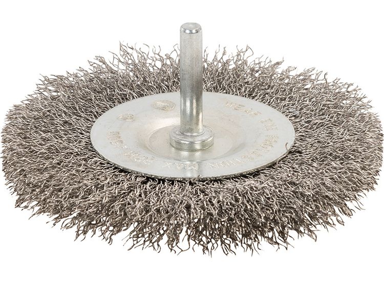 Silverline Rotary Stainless Steel Wire Wheel Brush - 100mm