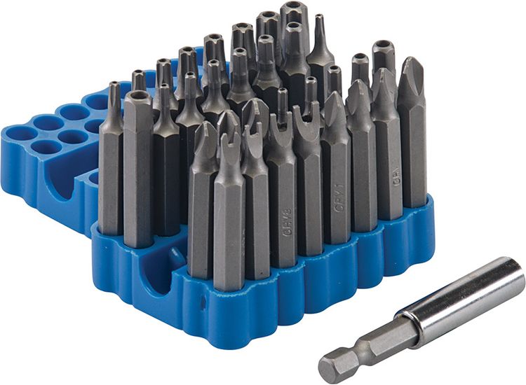 Silverline Security Bit Set 33pce - 50mm