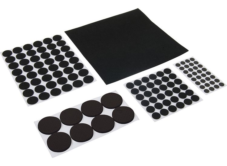 Fixman Self-Adhesive Pad Set 125pce - Black