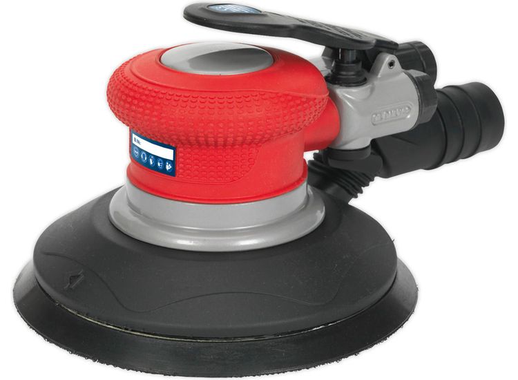 Sealey GSA05 Air Palm Random Orbital Sander &amp;#8709;150mm Dust-Free