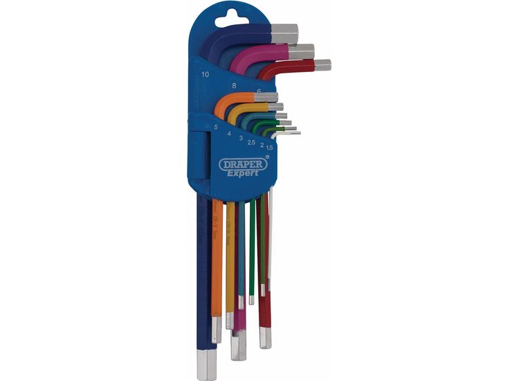 Draper 04905 L COLOUR HEX KEY SET 9PC