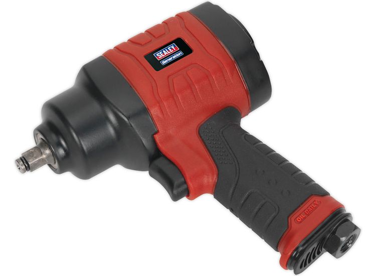 Sealey GSA6000 Composite Air Impact Wrench 3/8"Sq Drive Twin Hammer