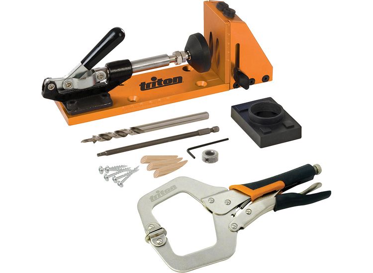 Triton Clamping Pocket-Hole Jig 8pce - TW8CPHJ