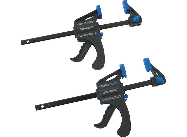 Silverline Mini Clamps 2pk