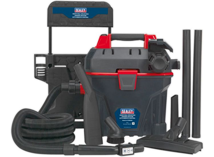 Sealey GV180WM Garage Vacuum 1500W with Remote Control - Wall Mounting
