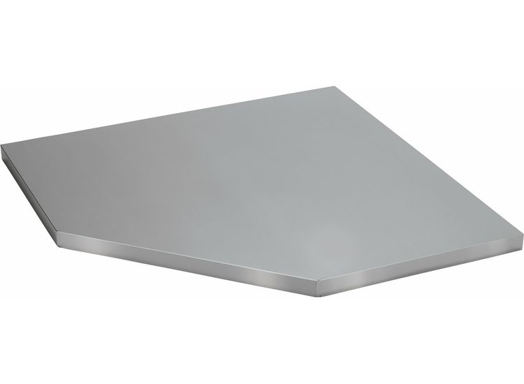 Draper 33203 BUNKER® Modular Stainless Steel Worktop for Corner Cabinet, 865mm