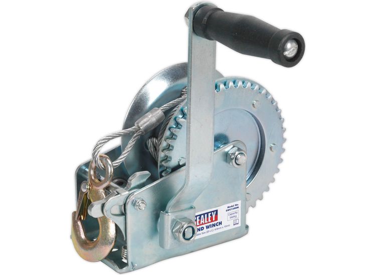 Sealey GWC1200M Geared Hand Winch 540kg Capacity with Cable