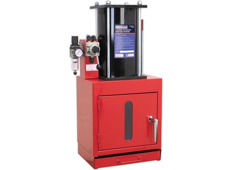 Sealey HCC08 Pneumatic Paint Can Crusher 2.2tonne