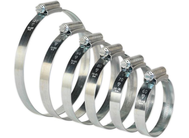 Sealey HCJ26A HI-GRIP&amp;reg; Hose Clip Assortment 26pc Sizes &amp;#8709;45-160mm