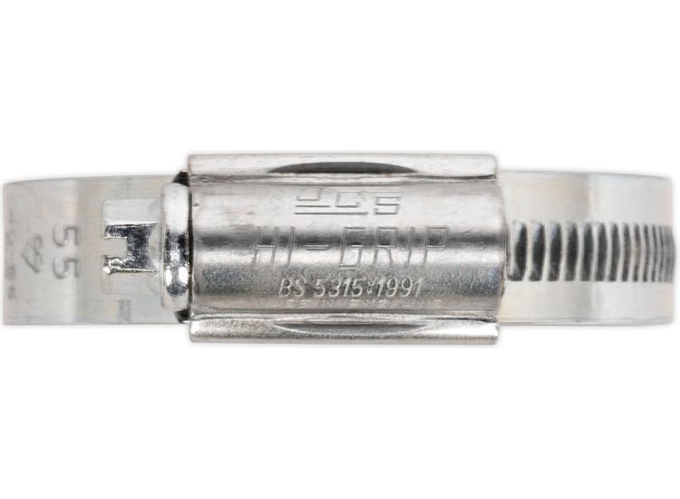 Sealey HCJ3 HI-GRIP&amp;reg; Hose Clip Zinc Plated &amp;#8709;55-70mm Pack of 10