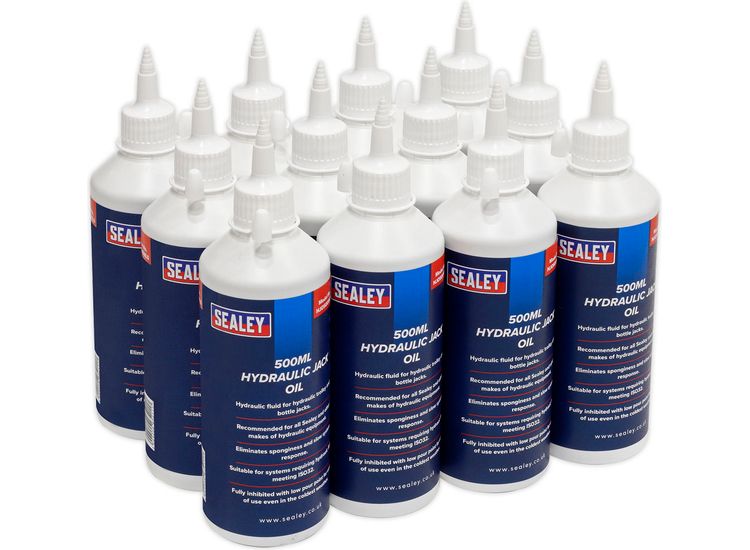 Sealey HJO/500ML Hydraulic Jack Oil 500ml Pack of 12