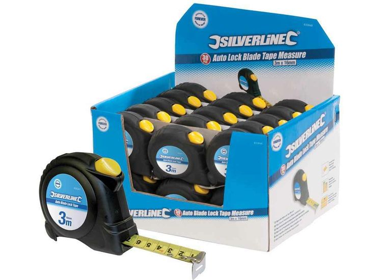 Silverline Auto Blade Lock Tape Display Box
