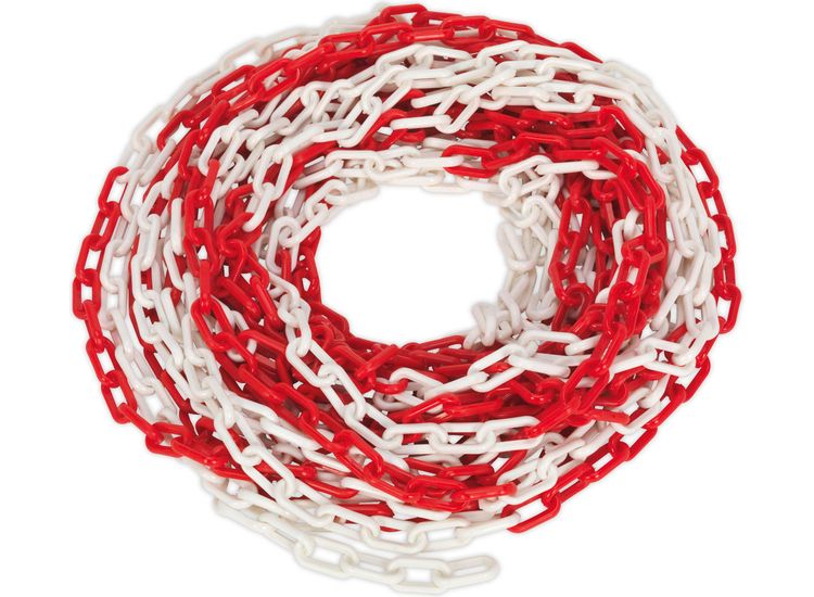 Sealey HSC25M Safety Chain Red/White 25m x 6mm