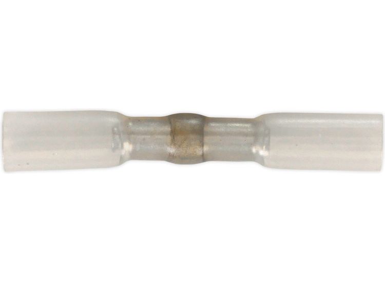 Sealey HSSB25C Heat Shrink Butt Connector with Crimp &amp; Solder Clear Pack of 25