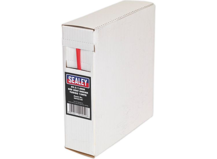 Sealey HST3215R Heat Shrink Tubing Red &amp;#8709;3.2-1.6mm 15m