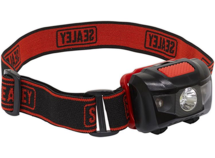 Sealey HT03LED Head Torch 3W + 2 LED 3 x AAA Cell