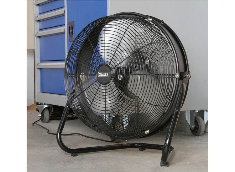 Sealey HVF18IS Industrial High Velocity Floor Fan with Internal Oscillation 18"