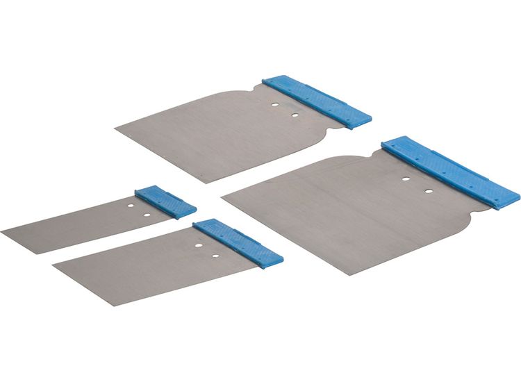 Silverline Body Filler Application Set 4pce 50, 80, 100 &amp; 120mm