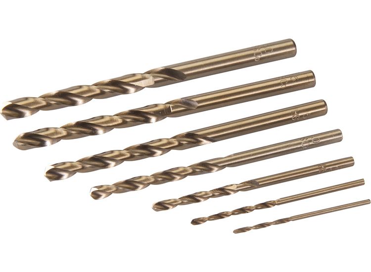 Silverline Cobalt Drill Bit Set 7pce 1.5 - 6mm
