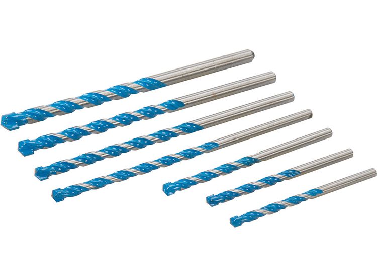 Silverline Multi Construction Drill Bit Set 7pce 7pce