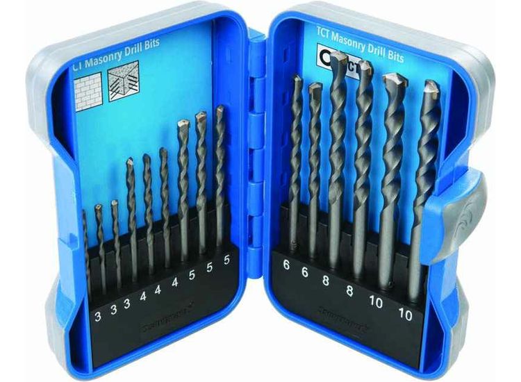Silverline TCT Masonry Drill Bit Set 15pce 3 - 10mm