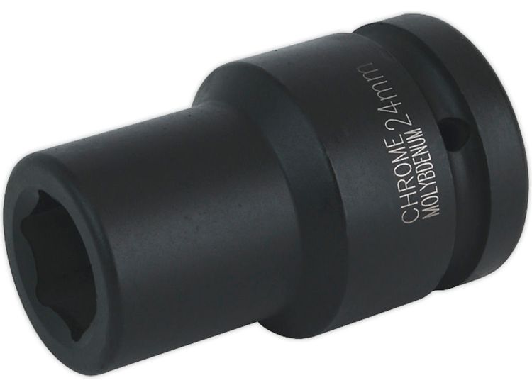 Sealey IS124D Impact Socket 24mm Deep 1"Sq Drive