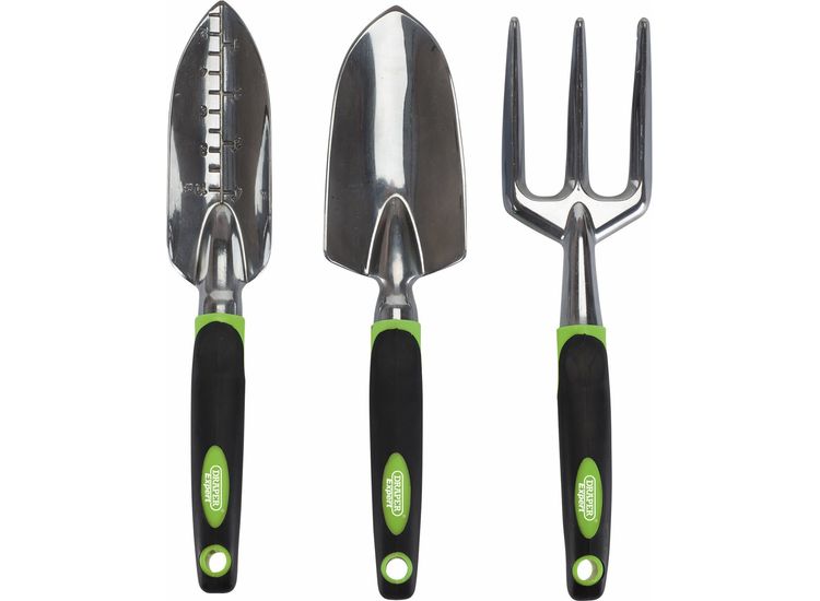 Draper 08992 Aluminium Hand Fork and Trowel Set (3 Piece)