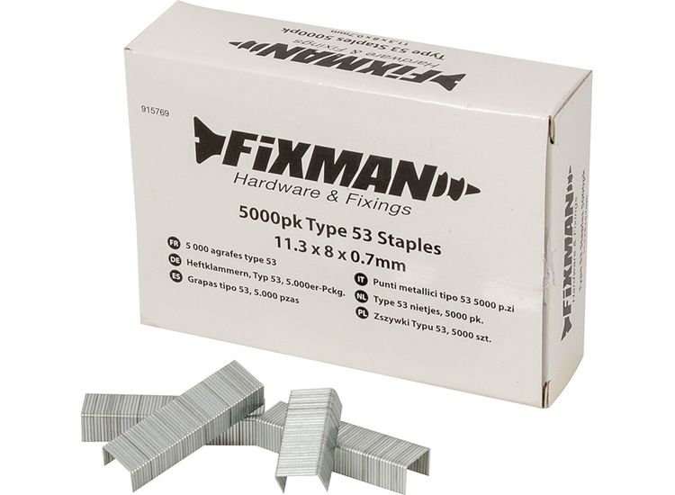 Fixman Type 53 Staples 5000pk