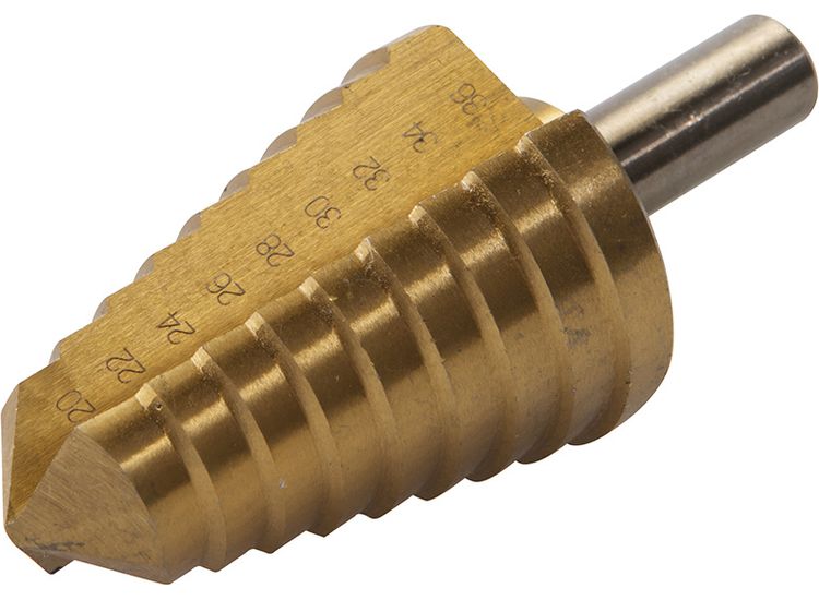 Silverline Titanium-Coated HSS Step Drill