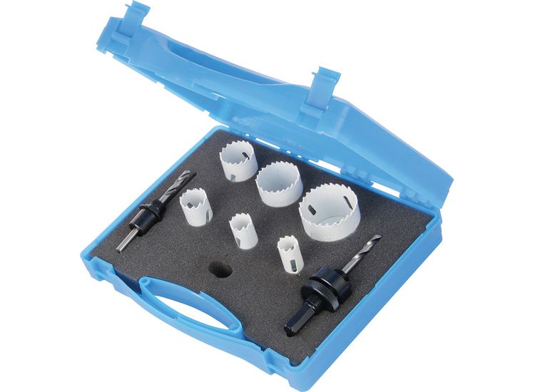 Silverline Electricians Bi-Metal Holesaw Kit 9pce 18 - 51mm Dia