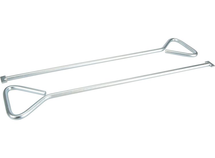 Silverline Manhole Cover Keys T-End 2pk