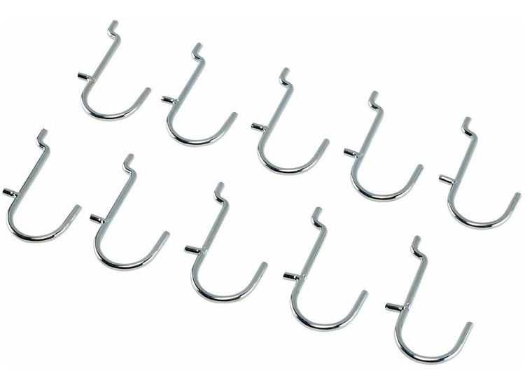 Draper 10218 Metal J-Hooks for Back Panel/Pegboard (Pack of 10)